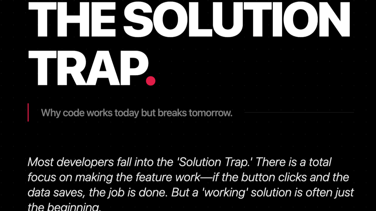 From Coder to Engineer: Overcoming the Traps of Ignorance and Speed